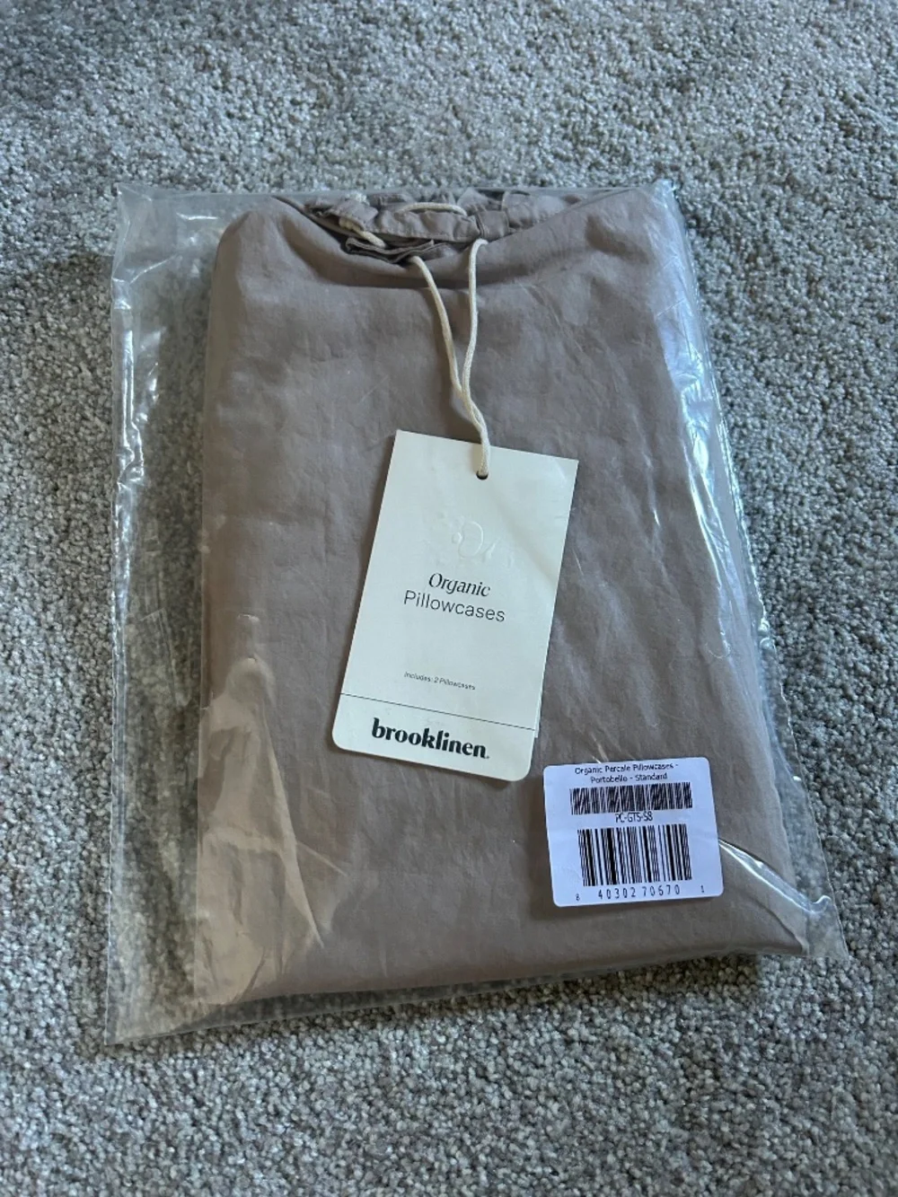 NWOT Brooklinen | Classic Percale Bedding Bundle - King Size, Oak and Portobello